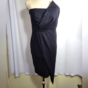 Love X Design black strapless midi dress women's S  #802